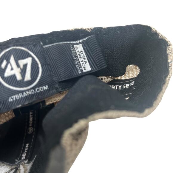 Vegas Golden Knights Hat 47 Brand Stretch Fit Men's Grey Mesh Back - Picture 5 of 9